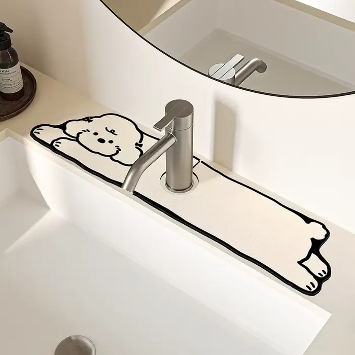 Tapis absorbant l'eau pour robinet de cuisine VIKAMA