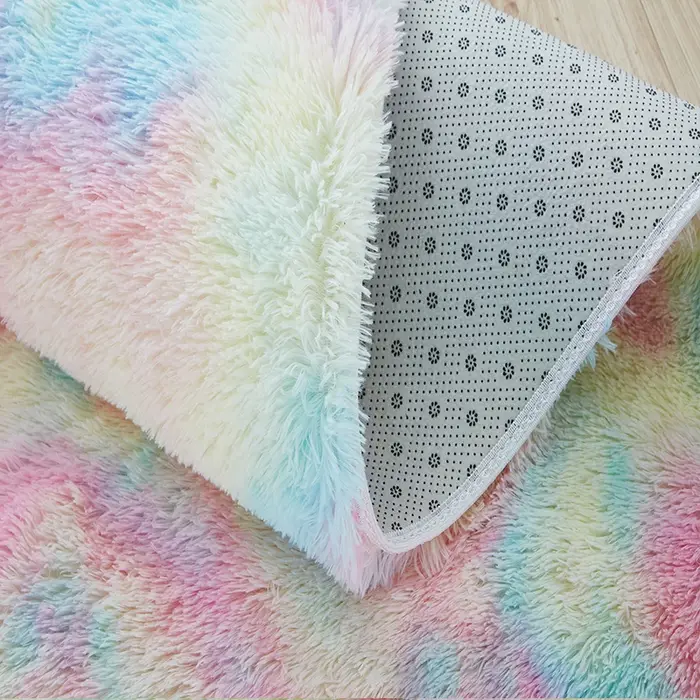 Tapis pour enfants fille arc-en-ciel couleurs