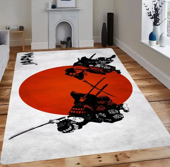 Tapis à motif samouraï