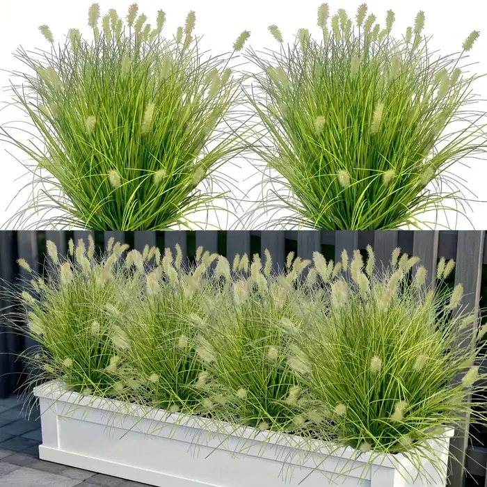 Herbe d'oignon artificielle réaliste, verdure artificielle extérieure pour cour, décoration d'hôtel,