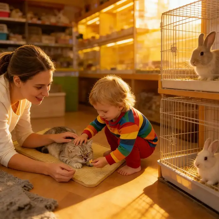 Tapis à gratter pour lapins