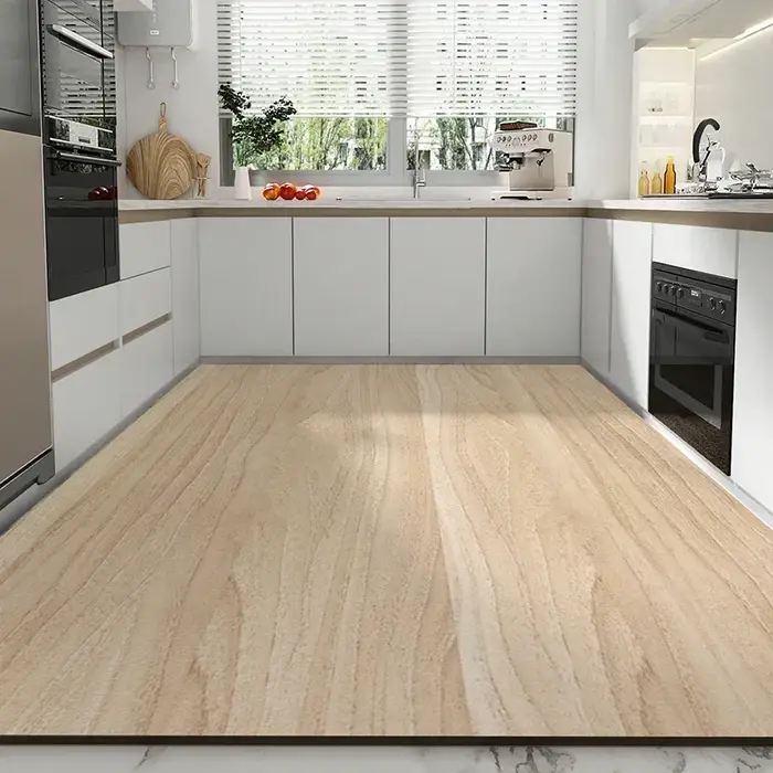 Tapis de cuisine imperméable en cuir