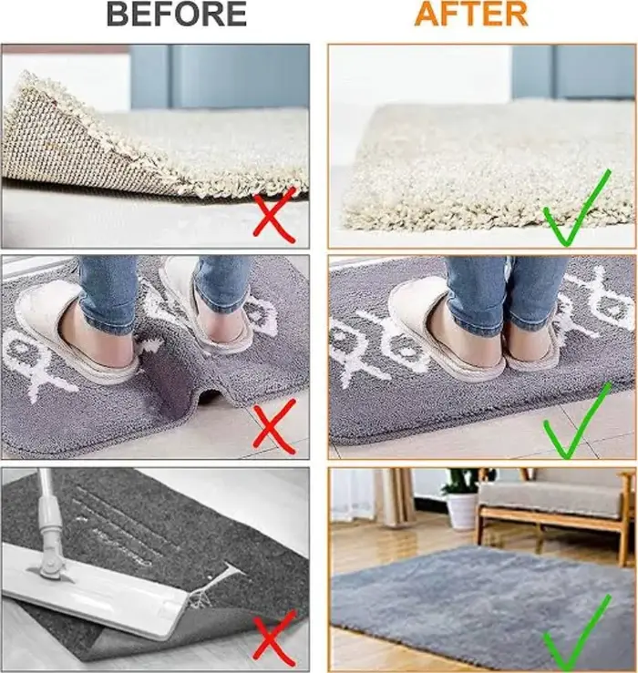 Autocollant antidérapant pour tapis