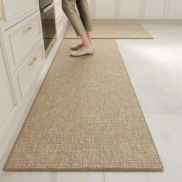 Tapis de sol de cuisine résistant aux taches et à l'usure, tapis de décoration pour la maison, doux 