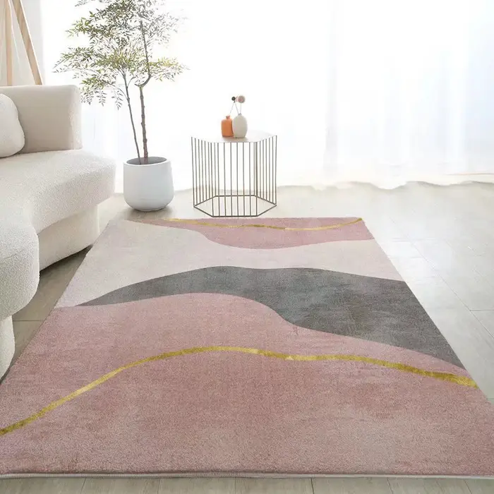 Tapis de Sol en Peluche Blanc Doux et Confortable