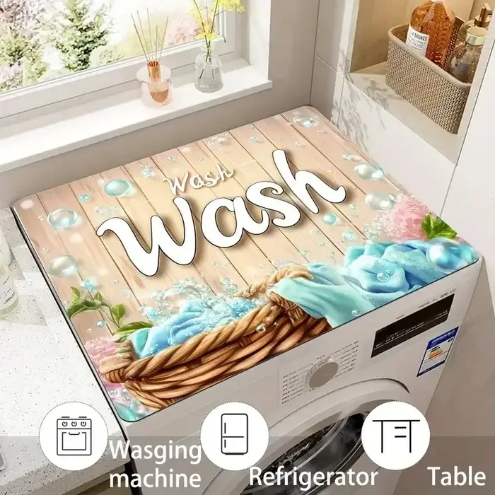 Tapis de protection moderne pour Machine à laver et sèche-linge, tapis de boue de diatomée, décorati