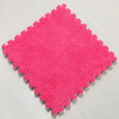 Tapis de verrouillage en peluche épaisse, 30x30x1CM, 10 pièces, pour salon, chambre à coucher, tapis