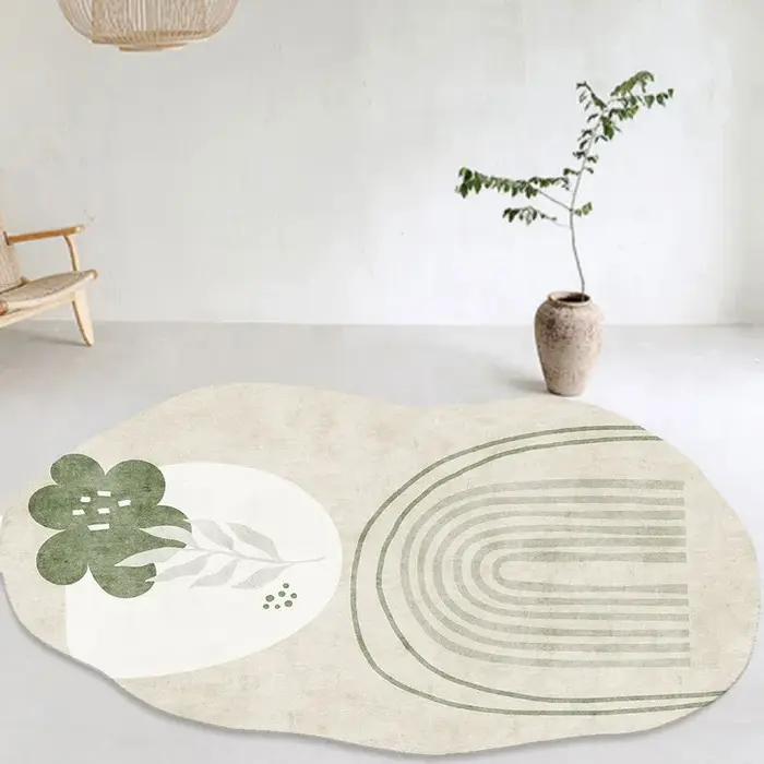 Tapis irréguliers d'art créatif pour chambre à coucher