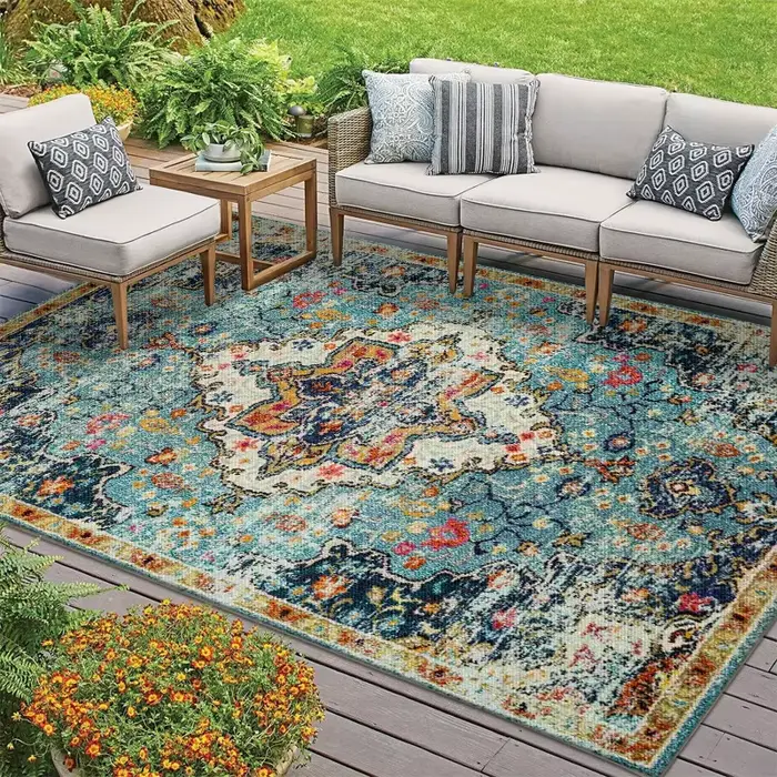 Tapis persan rétro avec polymères