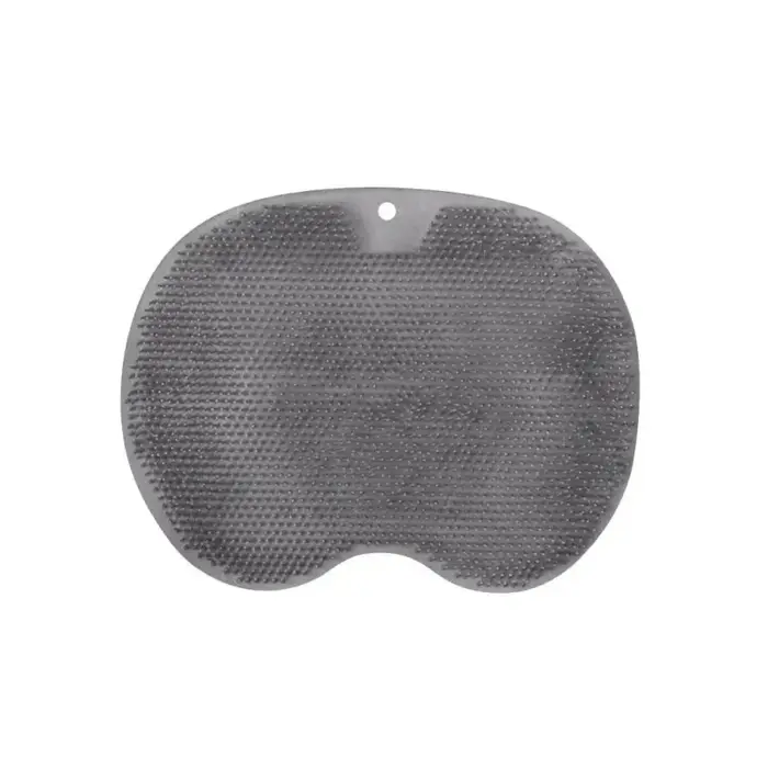 Tapis de douche multifonctionnel antidérapant en silicone avec ventouses, masseur exfoliant pour les