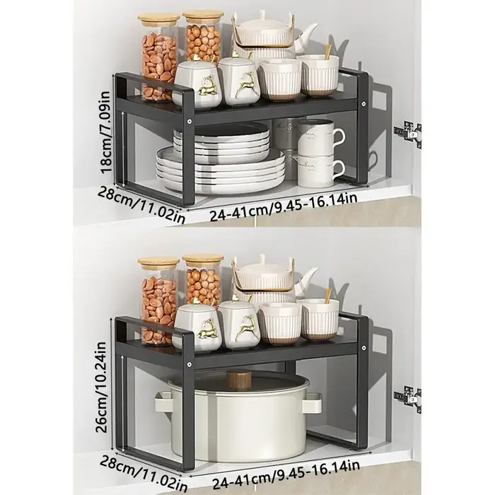 Organisateur de cuisine superposable et réglable