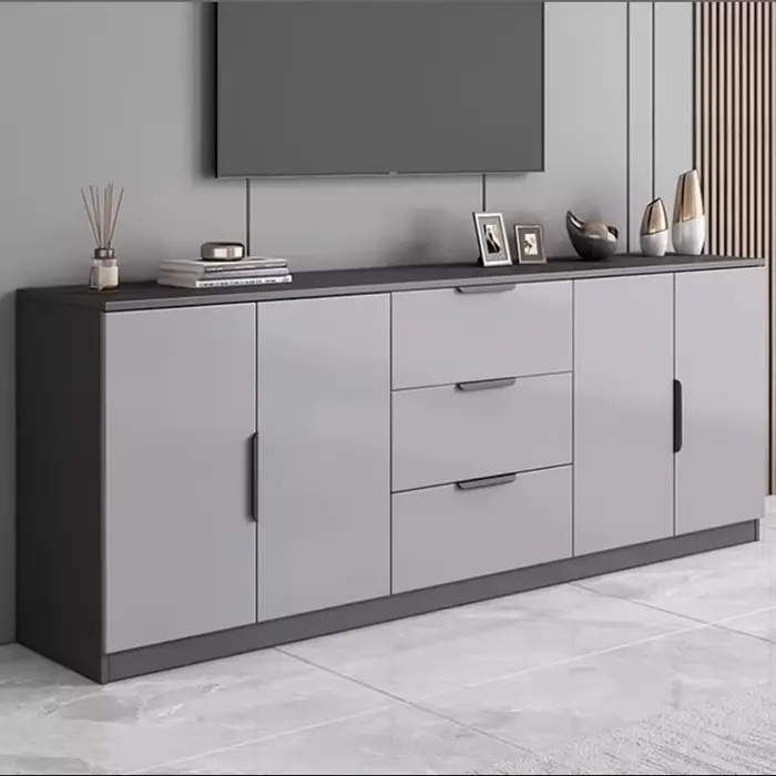 Meubles de salon de qualité supérieure : Armoires de rangement créatives crème