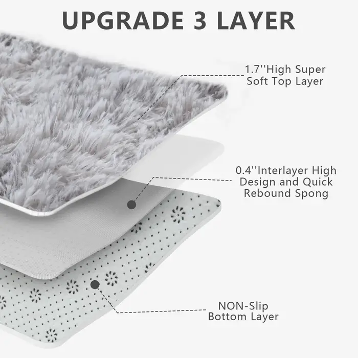Tapis moelleux ultra-doux VIKAMA