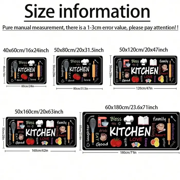 Tapis de cuisine VIKAMA antidérapant