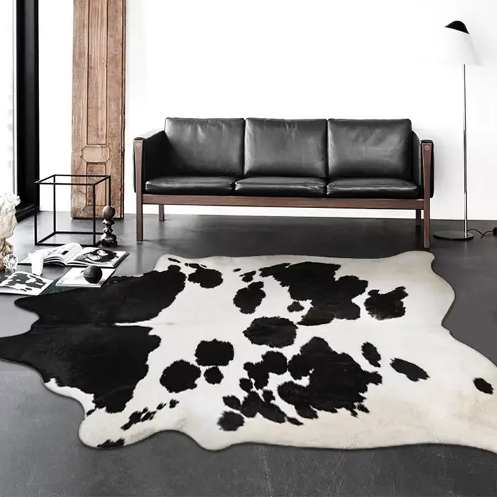 Tapis irrégulier en Faux peau de vache