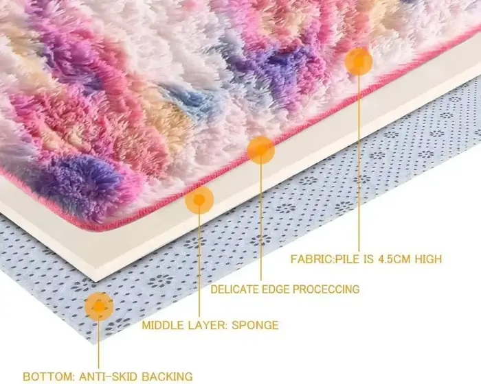 Tapis imprimé léopard moelleux
