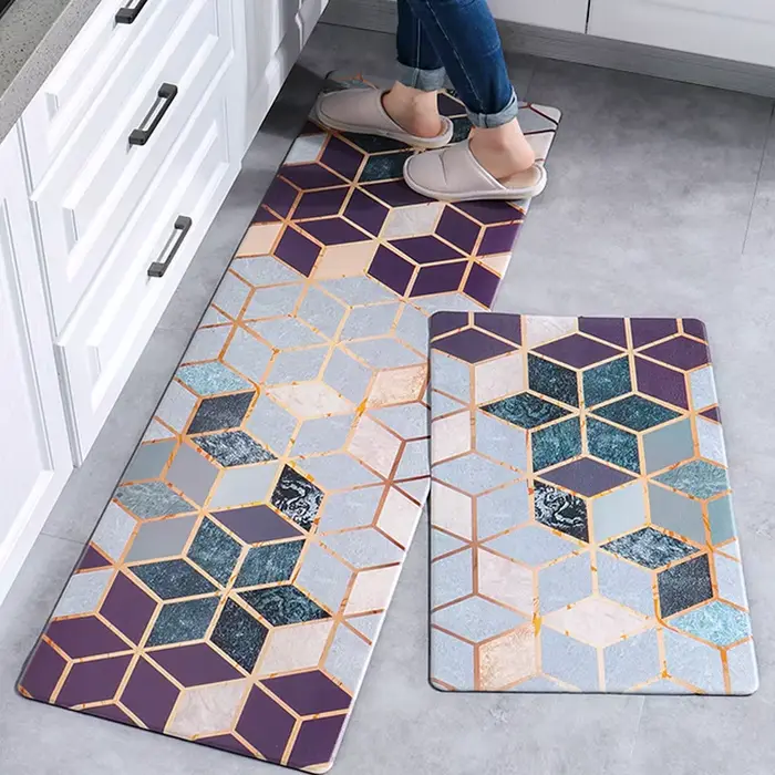 Tapis de cuisine imperméable et résistant à l'huile