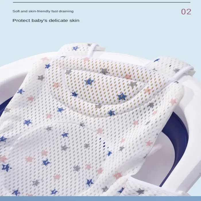 Filet de bain antidérapant en forme de croix pour bébé