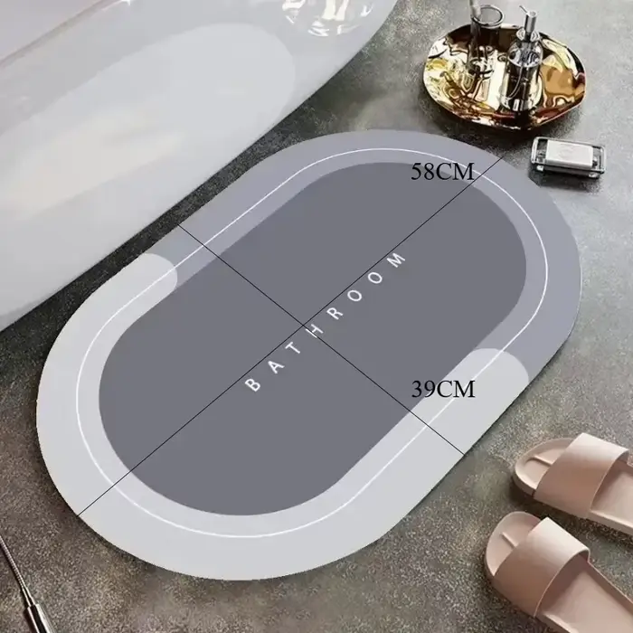Tapis de salle de bain décoratif