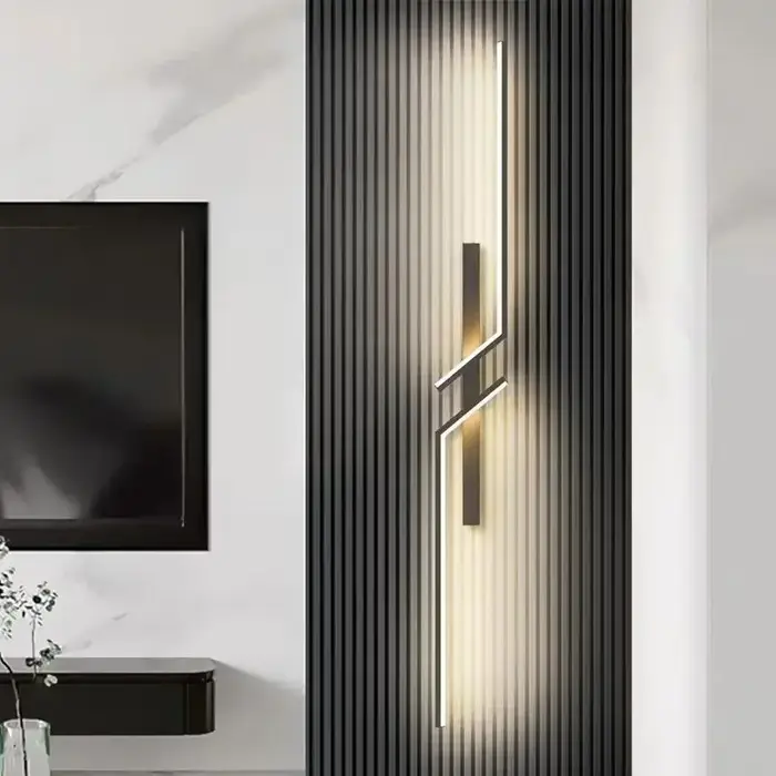 Bande créative moderne mur LED lumière minimaliste chambre chevet applique murale Led lumières salon