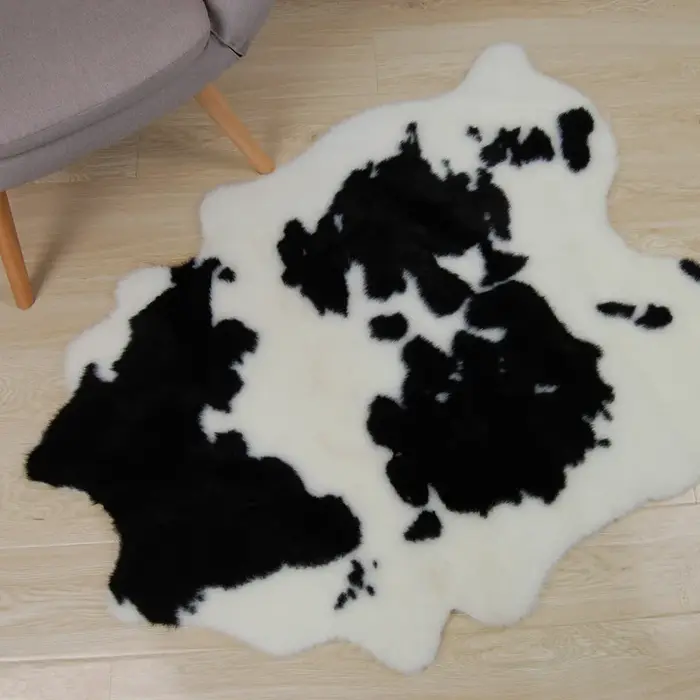 Tapis en simili cuir de style vache