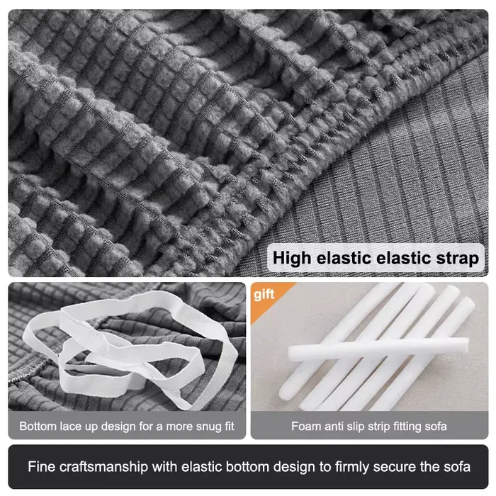 Housse de canapé élastique pour salon maison Jacquard housse extensible housses de canapé d'angle 1/