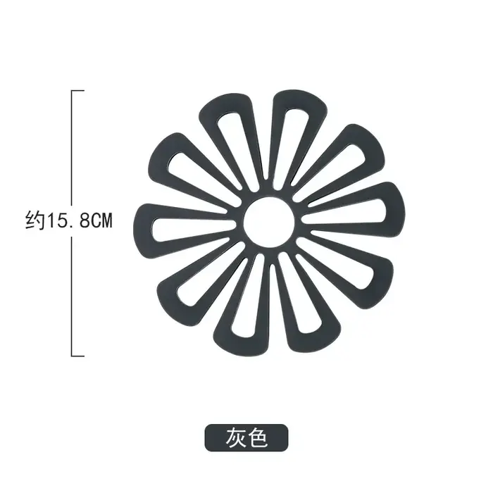 Tapis de Pot de cuisine en forme de fleur