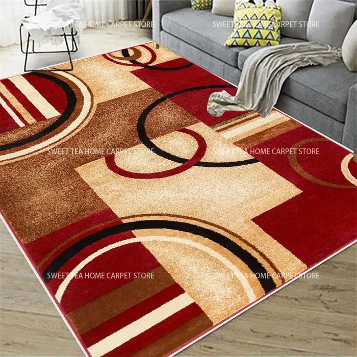 Tapis en peluche de grande surface pour salon