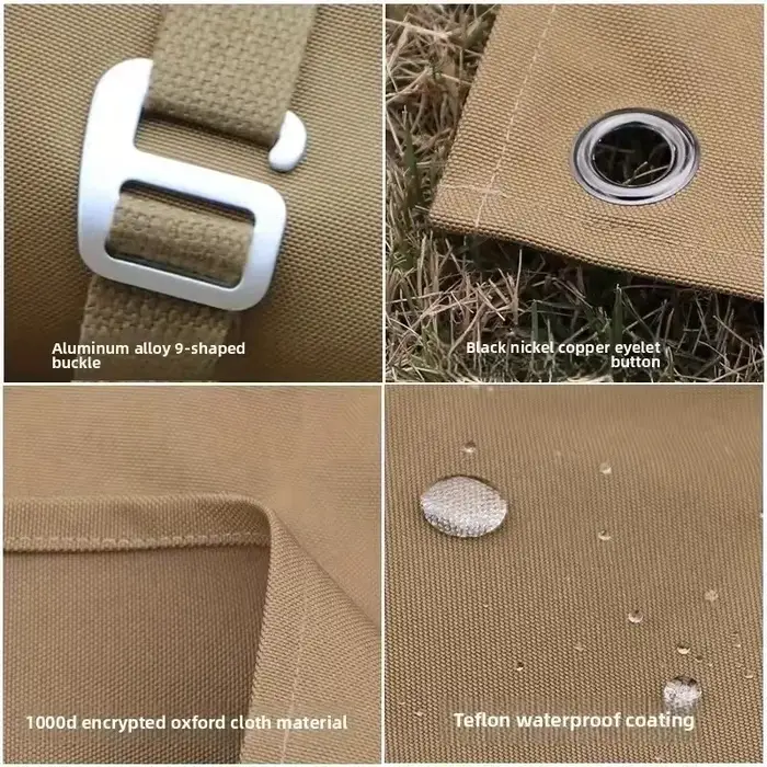 Tapis de camping imperméable durable avec tissu Oxford épais pour pique-nique de plage en plein air