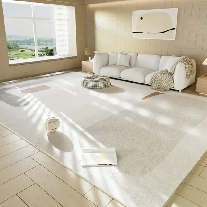 Tapis japonais en peluche doux et moelleux