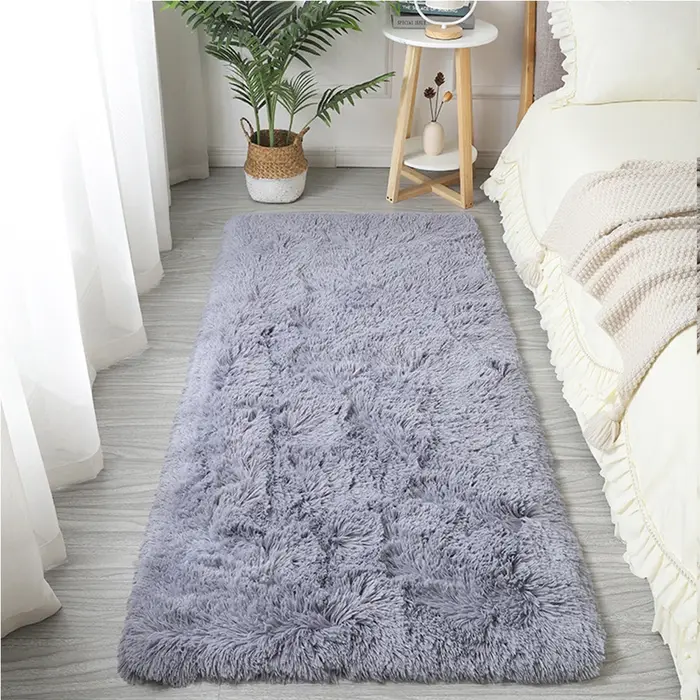 White Indoor Decor Soft and Comfortable Plush Living/Bed/Baby/Study Room Carpet Floor Mats For Home Size:80cmx200cm