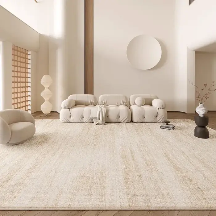 Tapis lavable couleur crème 8x10 pieds