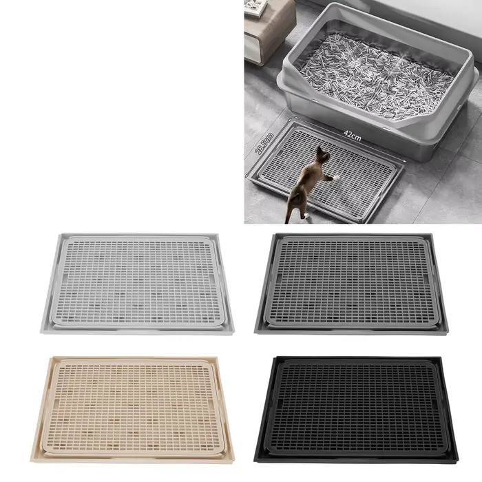 Tapis anti-éclaboussures pour litière de chat