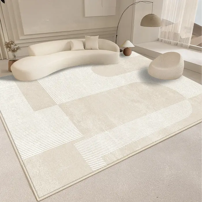 Tapis de ligne de décoration de salon de style moderne