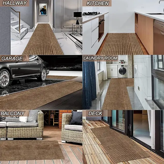 Tapis rayé classique pour porte