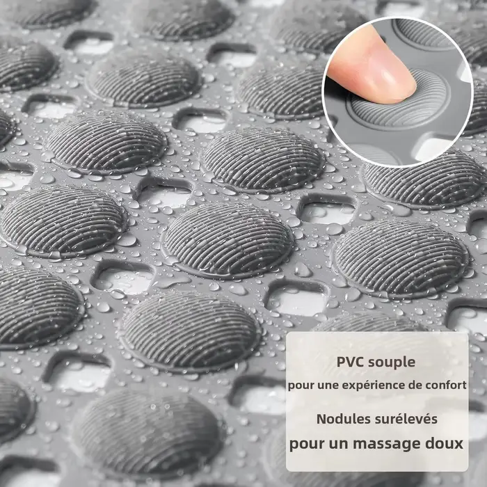 Tapis de bain ovale 35x66cm