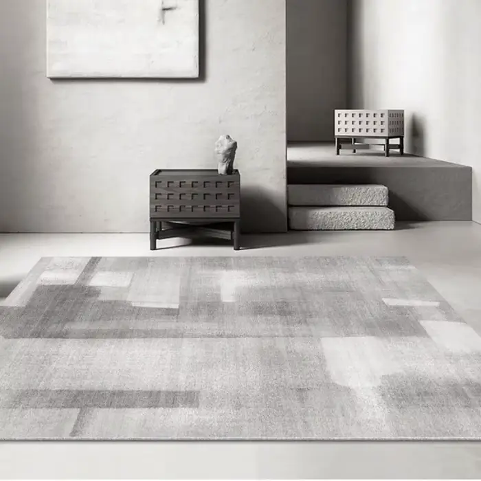 Tapis gris moderne pour salon