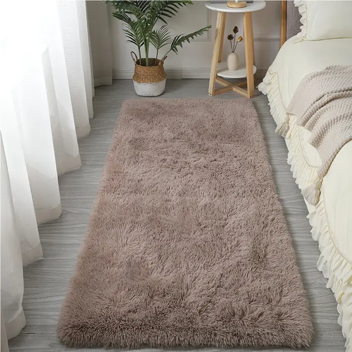 White Indoor Decor Soft and Comfortable Plush Living/Bed/Baby/Study Room Carpet Floor Mats For Home Size:80cmx200cm