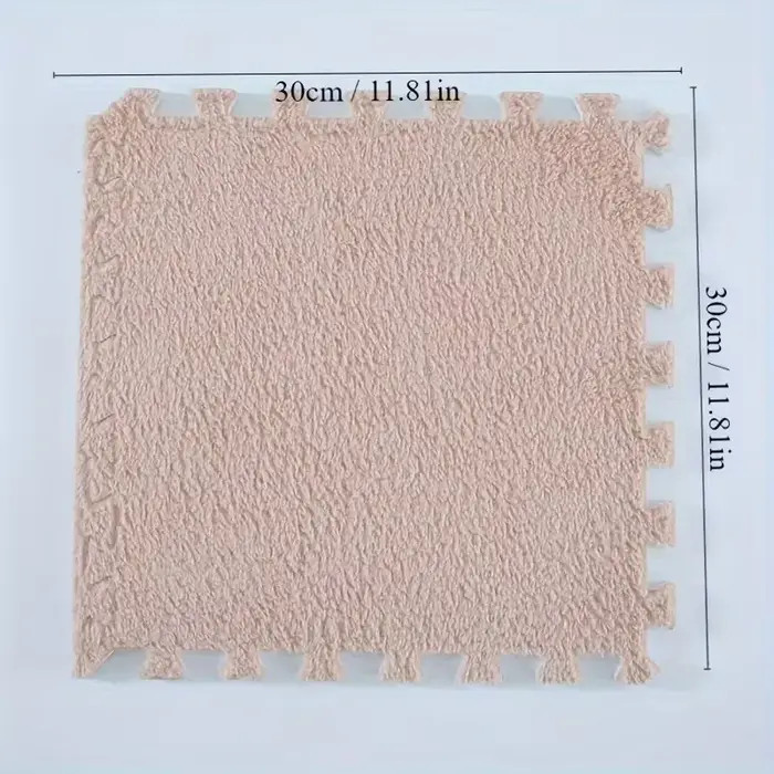 Tapis de Puzzle en peluche douce pour bébé