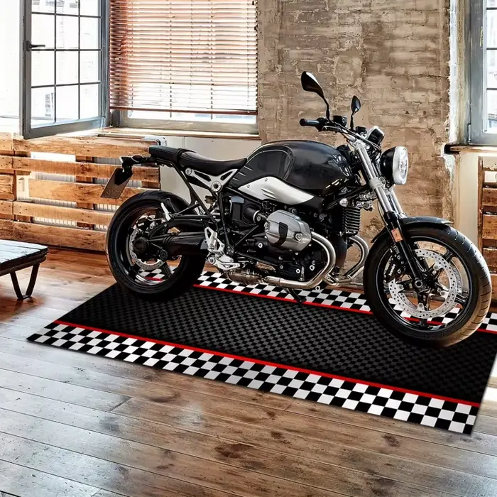 Tapis rayé à carreaux VIKAMA Racing