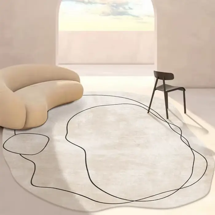 Tapis irrégulier de Style Ins pour décoration de salon