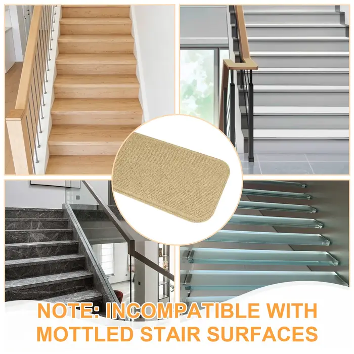 Tapis antidérapant auto-adhésif pour marches d'escalier