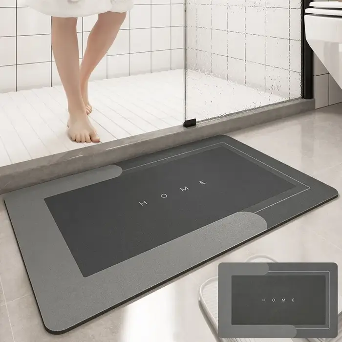 40*60 cm 1pc salle de bain antidérapant tapis de sol super absorbante rapidement secs et doux
