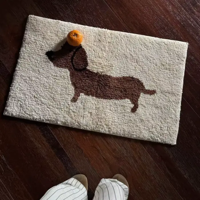 Tapis teckel de dessin animé américain VIKAMA
