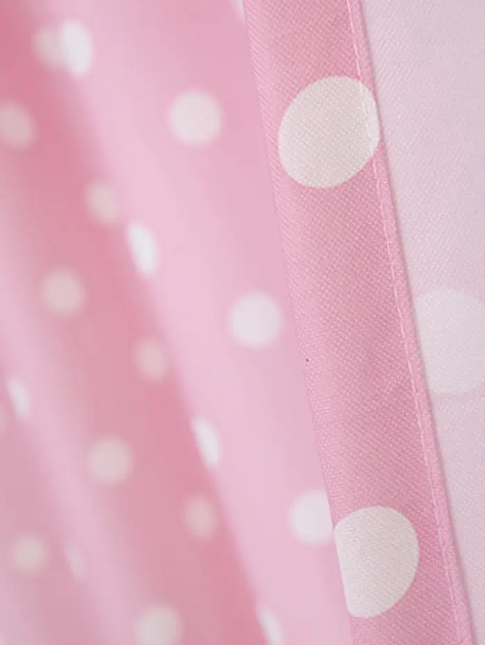 Rideaux à pois ronds gauche et droit de campagne fraîche de style coréen, 1 pièce