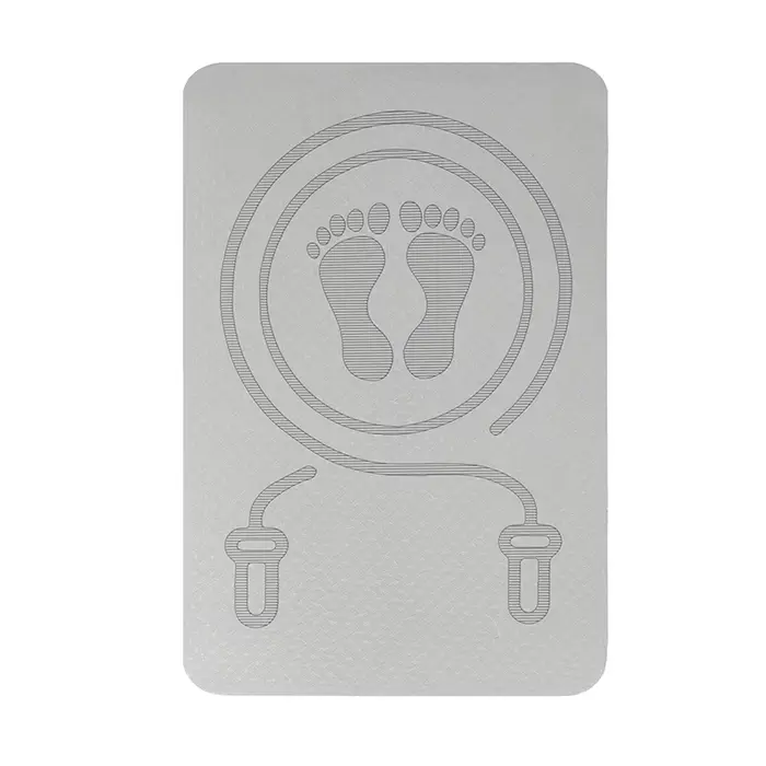 Tapis de saut à la corde 6MM anti-bruit, tapis de sol pour exercices, absorption des chocs, tapis de
