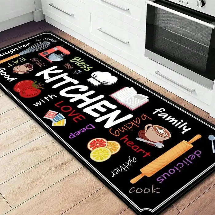 VIKAMA Tapis de sol imprimés de cuisine