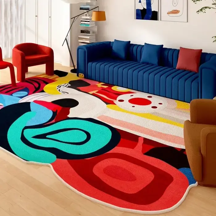 Tapis d'art de salon, document irrégulier