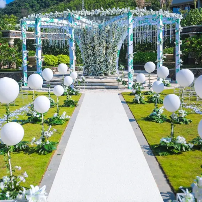 Tapis de décoration de mariage rouge