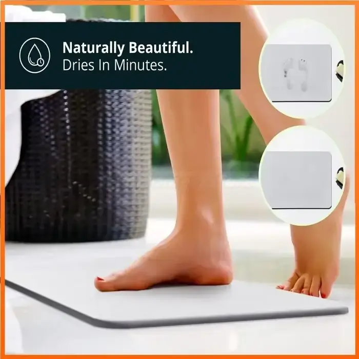 Tapis de bain en pierre pour salle de bain